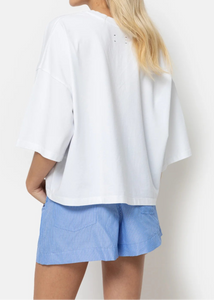 LISON BOXY T-SHIRT | WHITE