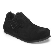 Charger l&#39;image dans la galerie, LONDON SHEARLING SUEDE | BLACK BIRKENSTOCK