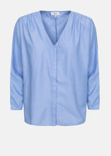 Load image into Gallery viewer, LOUANE SHIRT PADDED SHOULDER SHIRT | BLUE STRIPED AME