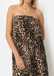 LOUISE OFF THE SHOULDER DRESS | LEOPARD PRINT