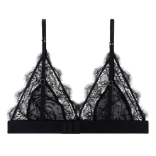 Load image into Gallery viewer, LOVE LACE BRA | BLACK LOVE STORIES INTIMATES