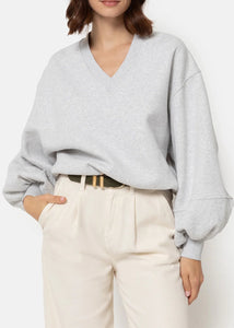 LUCIA SWEATSHIRT | MARLED GREY