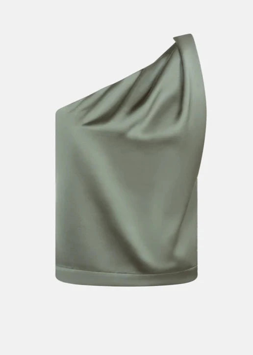 LULAH SLEEVELESS ASYMETRIC TOP |  JADE AME