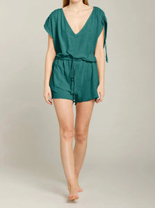 ALEXANDRIE SHORT JUMPSUIT | EMERALD MAISON SAINT JULIEN