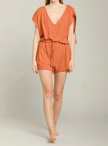 ALEXANDRIE SHORT JUMPSUIT | TERRACOTTA MAISON SAINT JULIEN