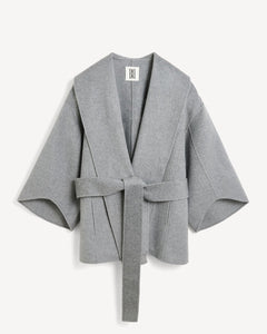 MARGITH COAT | GREY MELANGE BY MALENE BIRGER