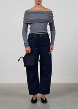 Load image into Gallery viewer, MINI SATIN | STRIPE MIDNIGHT MARREA