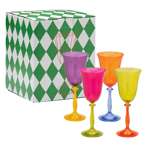 A+N WINE GLASS SET OF 4 | MULTI ANNA + NINA