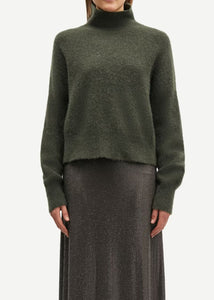 NOLA CASHMERE TURTLENECK | FOREST NIGHT SAMSOE SAMSOE