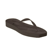 Load image into Gallery viewer, TAPERED PLATFORM FLIP FLOPS | BROWN SLEEPERS