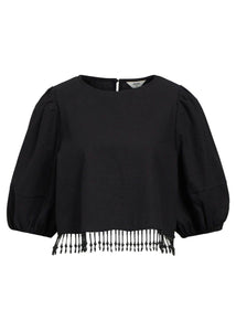 OBFREJA 2/4 CROPPED TOP | BLACK OBJECT