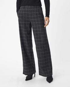 OBJLISA WIDE PANT NOOS | DARK GREY MELANGE OBJECT