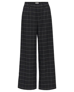 OBJLISA WIDE PANT NOOS | DARK GREY MELANGE OBJECT