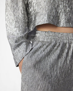 OBJLOUISE SUTANNA MW WIDE PANTS | SILVER OBJECT