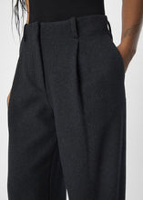 Load image into Gallery viewer, OBJMEGHAN BARREL LEG HW PANTS | DARK GREY MELANGE OBJECT