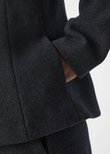 Charger l&#39;image dans la galerie, OBJMEGHAN BARREL SLEEVE BLAZER | DARK GREY MELANGE OBJECT