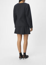 Load image into Gallery viewer, OBJMEGHAN SHORT A-SHAPE SKIRT | DARK GREY MELANGE OBJECT