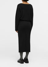 Charger l&#39;image dans la galerie, OBREYNARD KNIT SKIRT NOOS | BLACK OBJECT