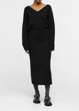 Load image into Gallery viewer, OBREYNARD KNIT SKIRT NOOS | BLACK OBJECT