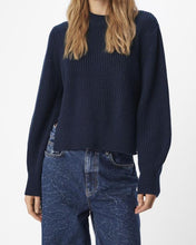 Charger l&#39;image dans la galerie, OBJTOPA L/S KNIT PULLOVER | SKY CAPTAIN OBJECT