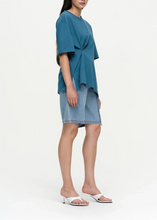 Load image into Gallery viewer, VEER BUTTON FRONT TEE  | PETROL OUR SISTER