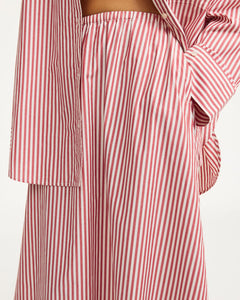 PHEOBES SKIRT | RED WHITE WITH STRIPES BY MALENE BIRGER