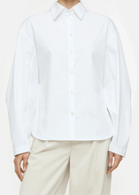 Load image into Gallery viewer, PLEATED SLEEVE SHIRT | WHITE