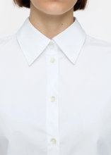 Load image into Gallery viewer, PLEATED SLEEVE SHIRT | WHITE