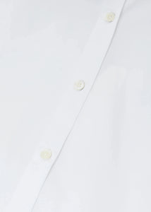 PLEATED SLEEVE SHIRT | WHITE