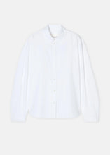 Load image into Gallery viewer, PLEATED SLEEVE SHIRT | WHITE