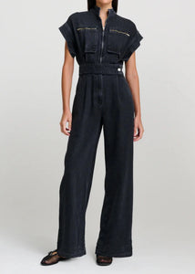 PROWESS JUMPSUIT | DARK GREY DENIM