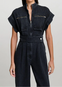 PROWESS JUMPSUIT | DARK GREY DENIM