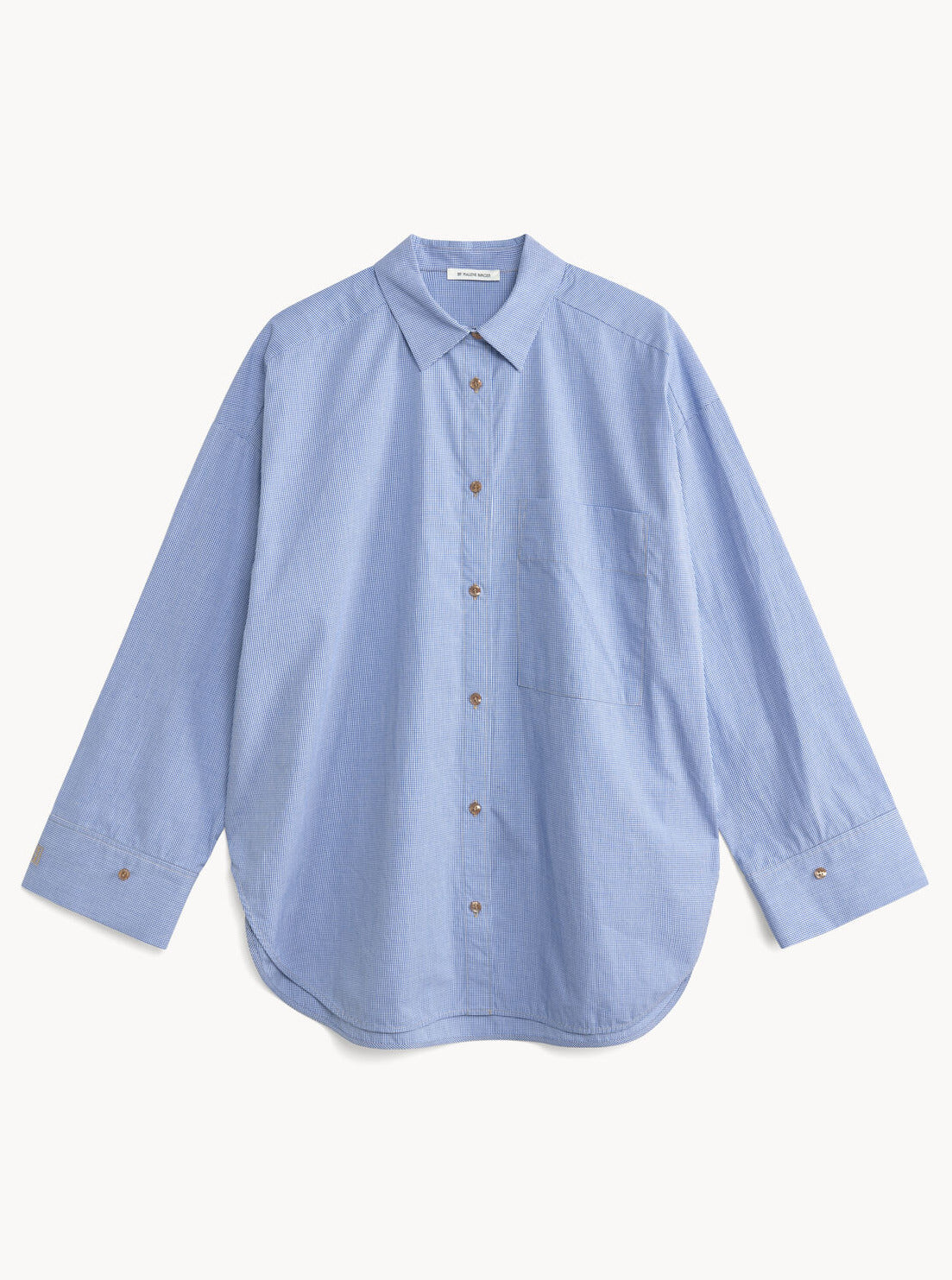 DERRIS SHIRT | MINI CKECK BLUE BY MALENE BIRGER