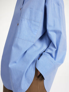 DERRIS SHIRT | MINI CKECK BLUE BY MALENE BIRGER