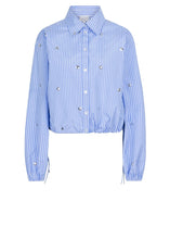 Load image into Gallery viewer, QWYNN STRIPE SHIRT | SKY BLUE DANTE6