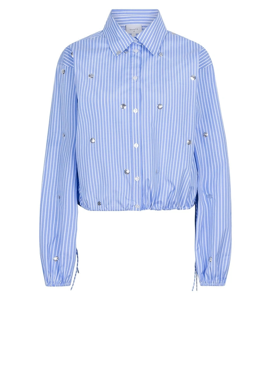 QWYNN STRIPE SHIRT | SKY BLUE DANTE6