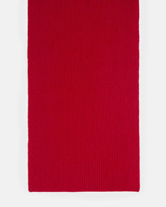 RIB SCARF | CHILLI PEPPER RED CLOSED