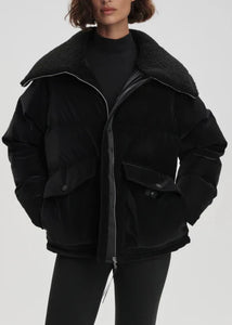 ROSEVILLE SHORT PUFFER | BLACK VARLEY