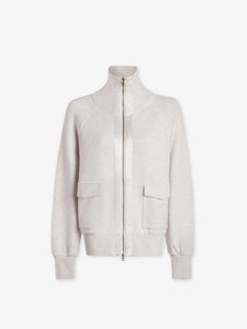 ROXBURY ZIP THROUGH | IVORY MARL