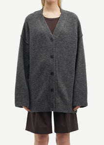 SACELESTE CARDIGAN | BLACK OYSTER SAMSOE SAMSOE