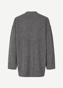 SACELESTE CARDIGAN | BLACK OYSTER SAMSOE SAMSOE