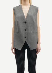 SALENI VEST | GREY MELANGE SAMSOE SAMSOE