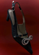 Charger l&#39;image dans la galerie, SHAY SUEDE SPARKLE PUMPS | RAVEN DANTE6