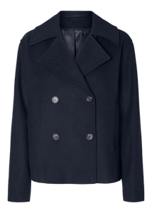 SLFALMA SHORT WOOL JACKET NOOS | DARK SAPPHIRE SELECTED