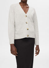 Load image into Gallery viewer, SLFCILLE LS KNIT CARDIGAN | LIGHT GREY MELANGE SELECTED