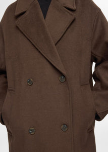 SLFELENORA WOOL COAT | COFFEE BEAN SELECTED