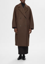 Charger l&#39;image dans la galerie, SLFELENORA WOOL COAT | COFFEE BEAN SELECTED