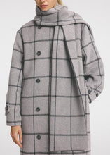 Charger l&#39;image dans la galerie, SLFHELLE LONG WOOL SCARF COAT | KEY STEEL GRAY SELECTED