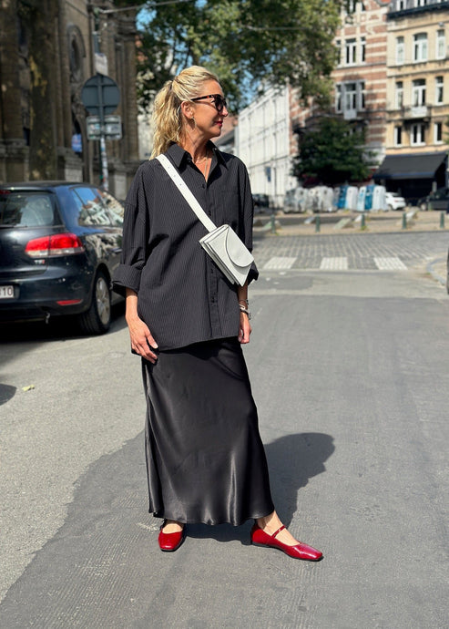 SLFLENA HW ANKLE SKIRT NOOS | VOLCANISH ASH SELECTED at MELLOW CONCEPT BRUSSELS