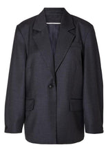 Charger l&#39;image dans la galerie, SLFLUAH LS WOOL BLAZER | DARK GREY/MELANGE SELECTED